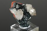 Beta Quartz Crystals on Lustrous Bladed Hematite - England #175430-2